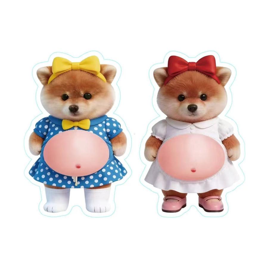 福袋 おなかぷにぷに3Dキャラクターシール 犬猫アニマル NEK ☆REVO