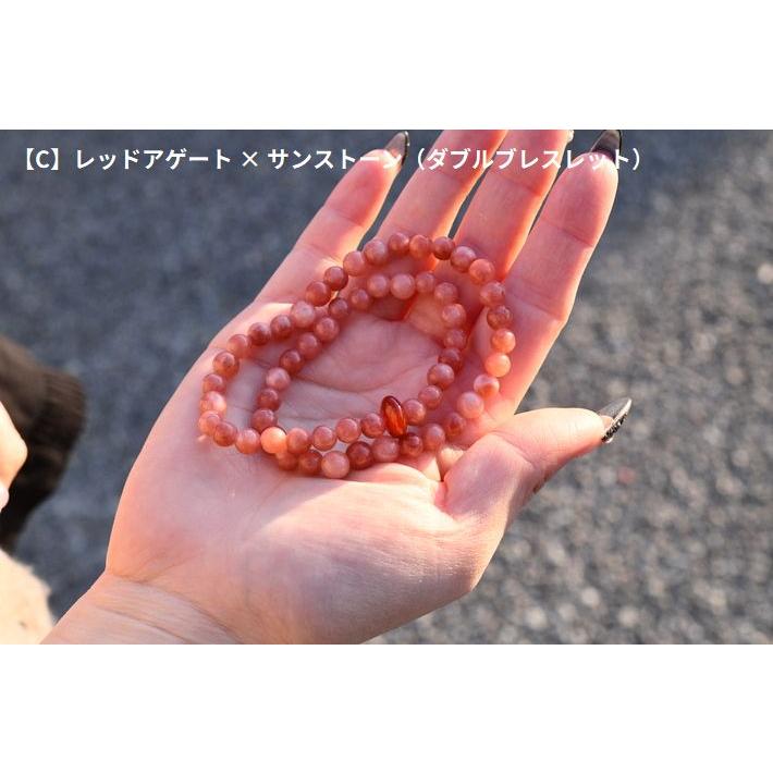 くすみカラー/お得な3連セット】おしゃれ ブレスレット パワーストーン 