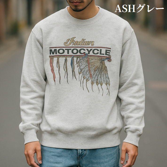 Indian Motocycle インディアン スウェット トレーナー メンズ レディース  sweat printed プリント ブランド IC-3011 7986580 送料無料 Indian Motocycle インディアン スウェット トレーナー メンズ