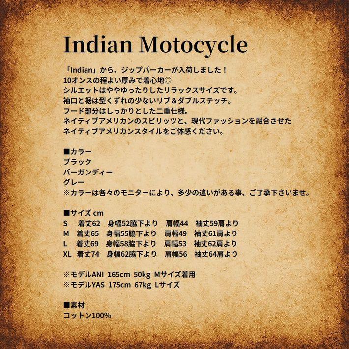 Indian Motocycle インディアン パーカー ジップパーカー メンズ