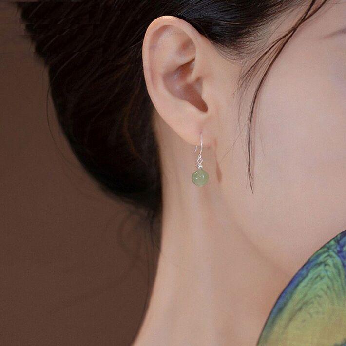 ピアス シルバー925 レッドアゲート 赤瑪瑙 グリーンジェード NEK