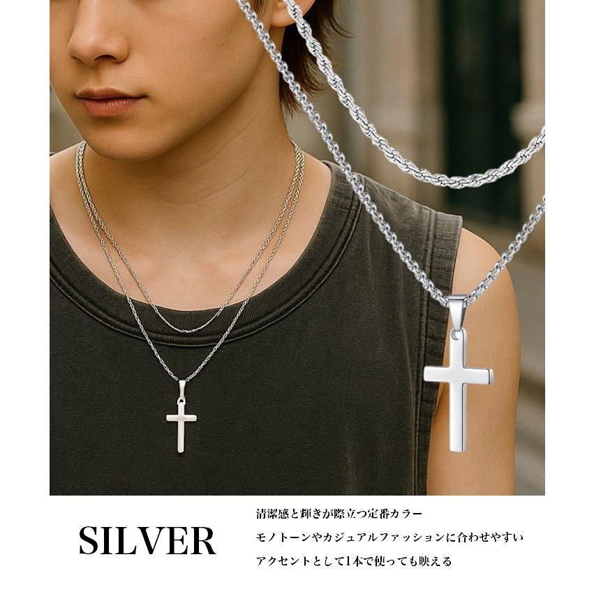 クロス ネックレス メンズ レディース NEK ☆REVL 7986670 ダブル