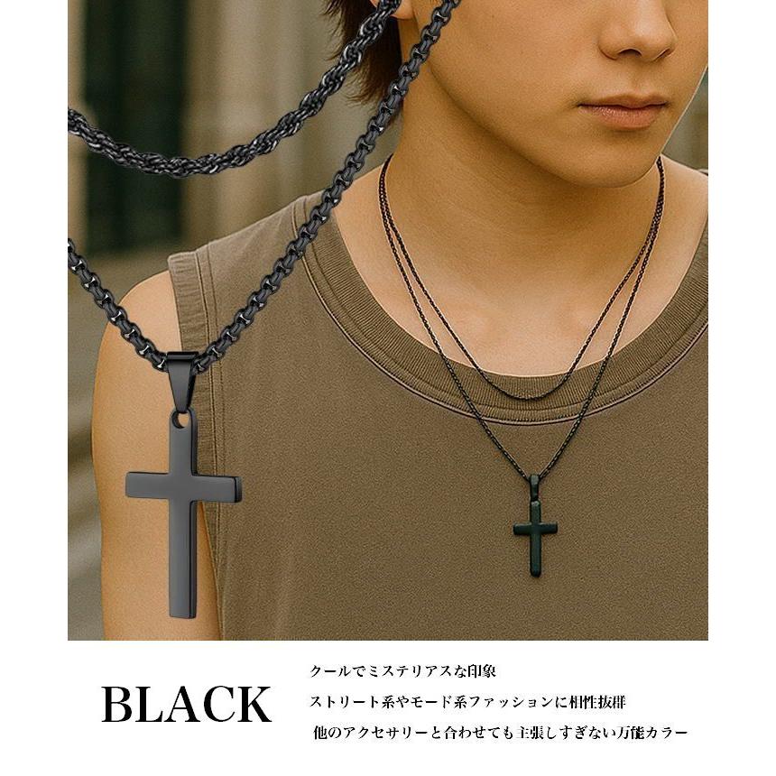 クロス ネックレス メンズ レディース NEK ☆REVL 7986670 ダブル