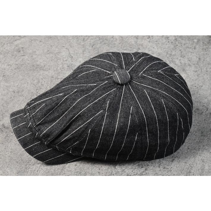 ハンチング キャスケット キャスハンチング 帽子 メンズ  レディース NEK ★REVL 7986705 デニム素材 コットン100％ おしゃれ ピンストライプ |  | 12