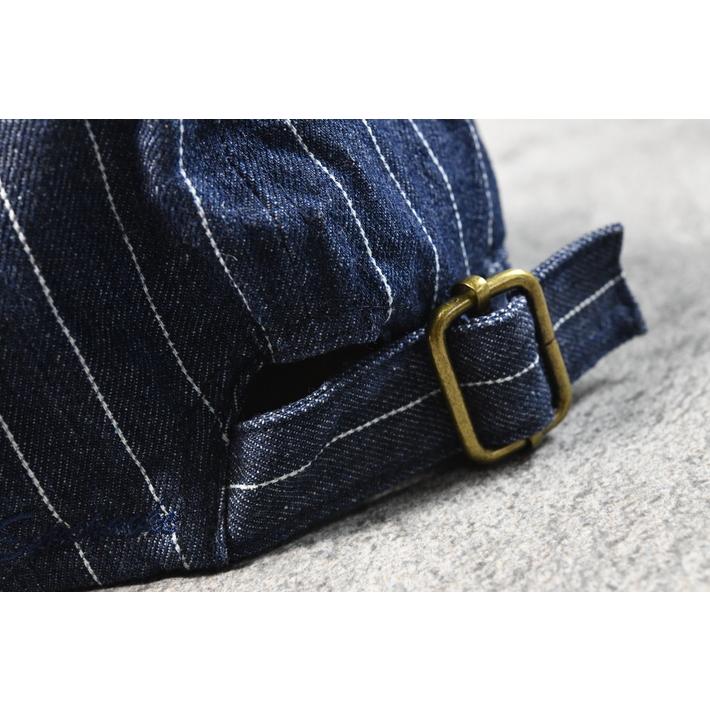 ハンチング キャスケット キャスハンチング 帽子 メンズ  レディース NEK ★REVL 7986705 デニム素材 コットン100％ おしゃれ ピンストライプ |  | 08