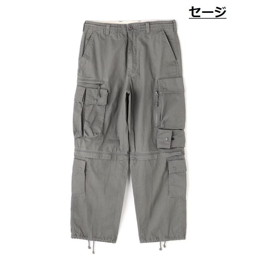 AVIREX カーゴパンツ メンズ 正規品 ブランド Y_U 7835110020 ★REVM 7986807 PIGMENT CARRIER 2WAY PANTS / ピグメント キャリア 2ウェイパンツ |  | 05