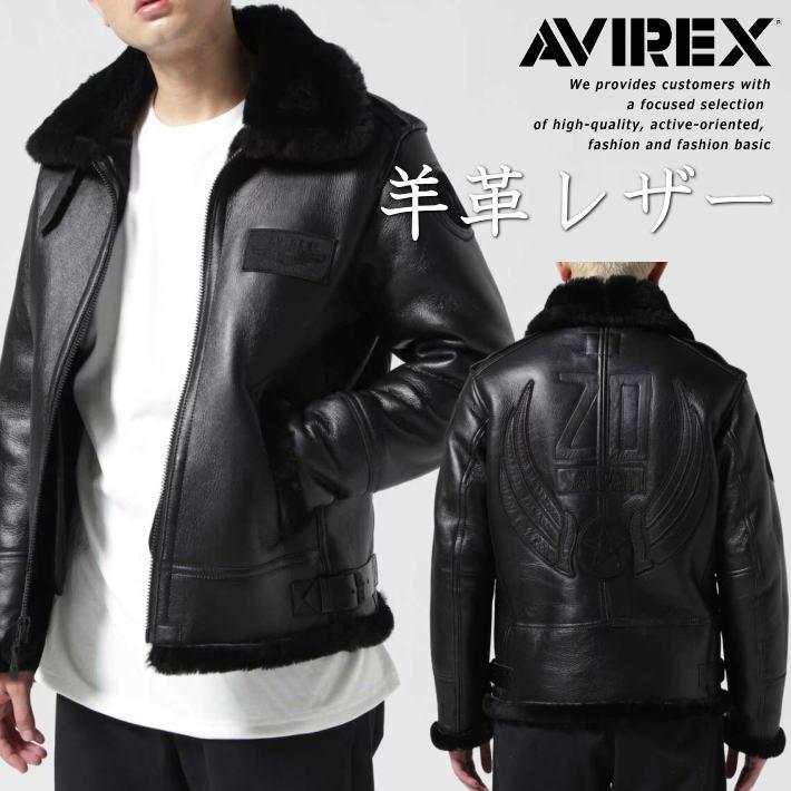 爆買 AVIREX 本革 羊革 ジャケット メンズ B-6 サイパン レザー Y_U