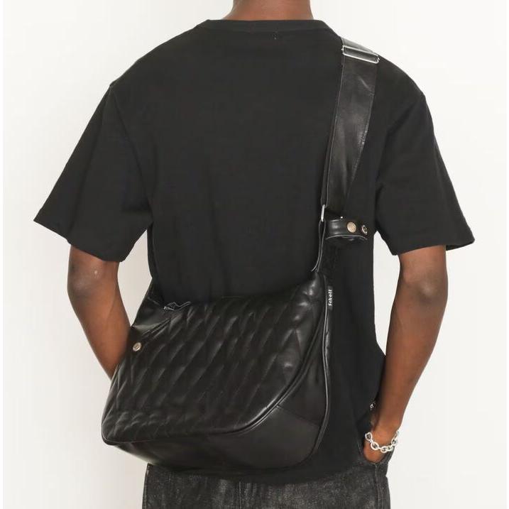 Schott ショット 本革 牛革 ショルダーバッグ バナナバッグ Y_U