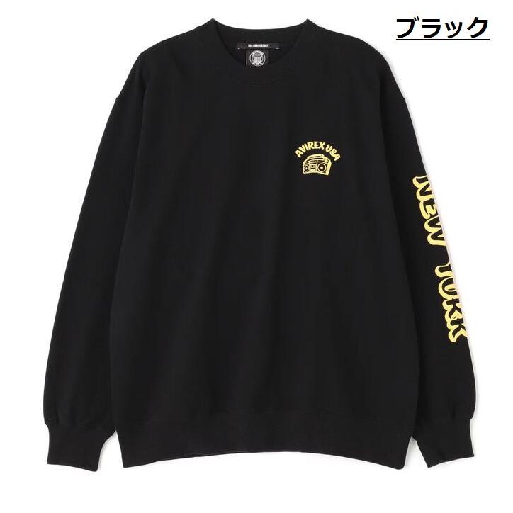 AVIREX スウェット トレーナー 長袖 FOAMING CREW NECK SWEAT 