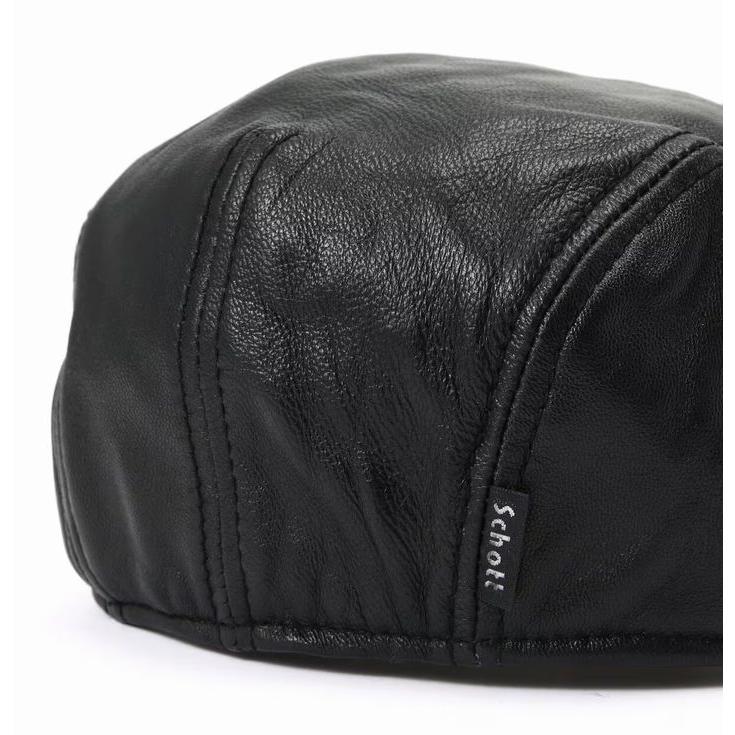 Schott ショット 本革 羊革 帽子 ハンチング キャップ Y_U 7822974002