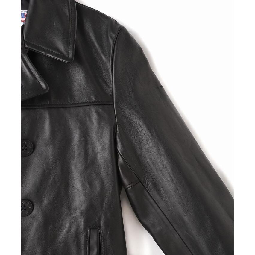 Schott ショット 本革 牛革 ピーコート Pコート ジャケット Y_U