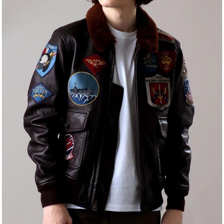 AVIREX 本革 G-1 ジャケット トップガン GOAT Y_U 7834950011 ☆REV