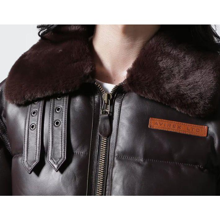 AVIREX 本革 B-3 ダウンジャケット アウター ジャケット メンズ AVIREX 本革 B-3 ダウンジャケット アウター ジャケット メンズ