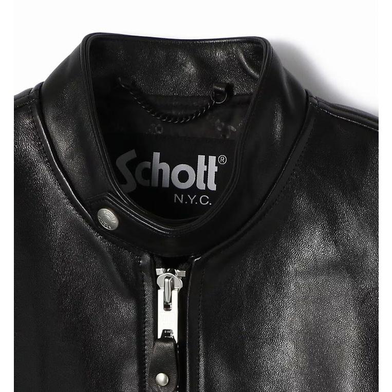 Schott ショット 本革 ライダースジャケット メンズ レザー ジャケット 70’S SINGLE RIDERS JACKET シングル アウター 革ジャン Y_U 7825950011 ★REVM 7986915の画像
