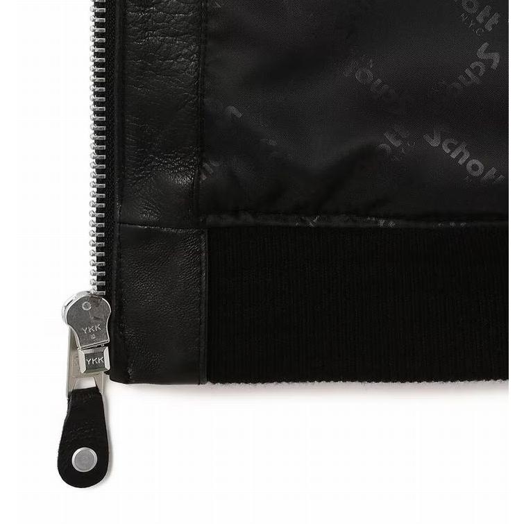 Schott ショット 本革 羊革 パーカー ジャケット メンズ レザー