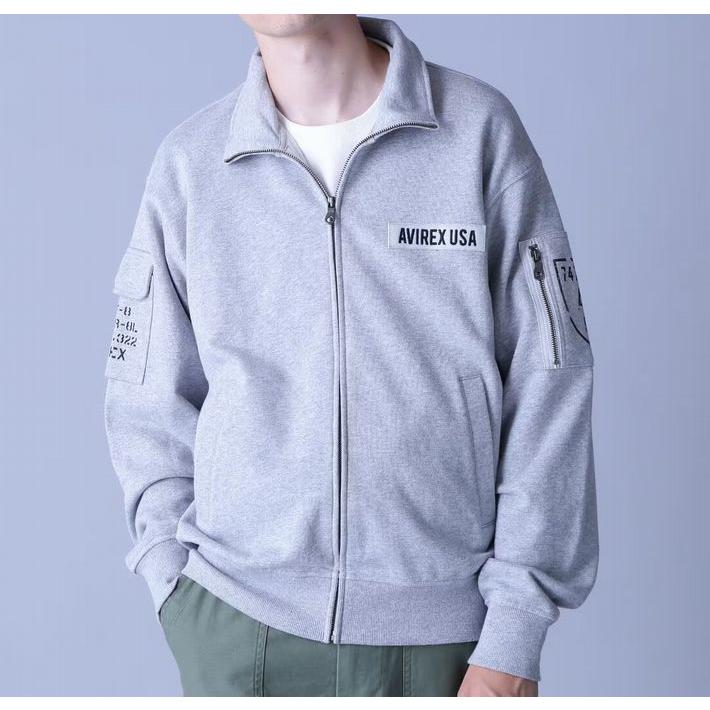 AVIREX FATIGUE STAND ZIPUP SWEAT トラックジャケット メンズ