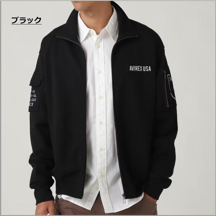 AVIREX FATIGUE STAND ZIPUP SWEAT トラックジャケット メンズ