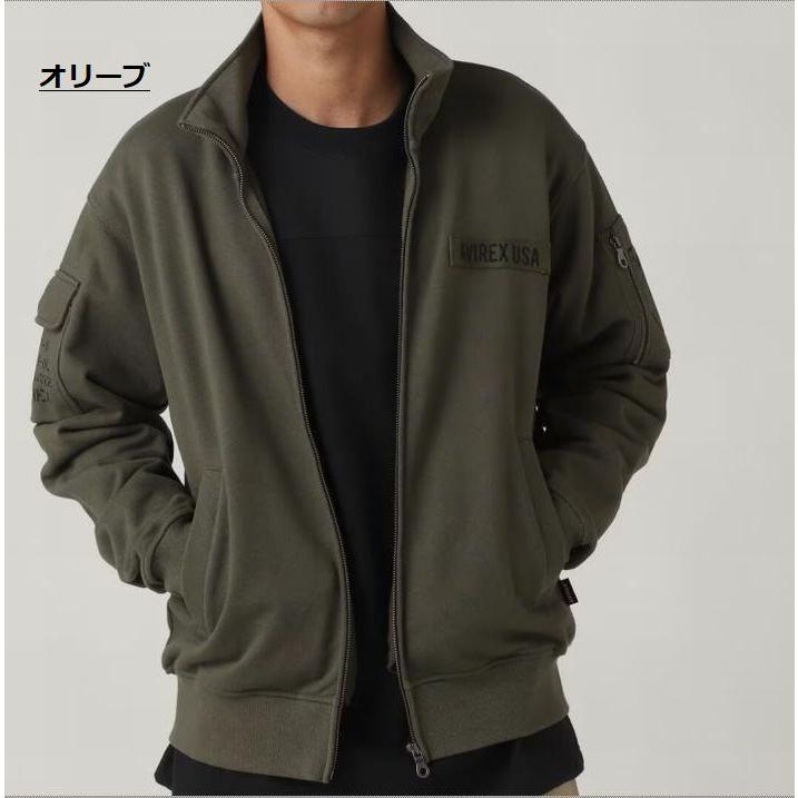 AVIREX FATIGUE STAND ZIPUP SWEAT トラックジャケット メンズ