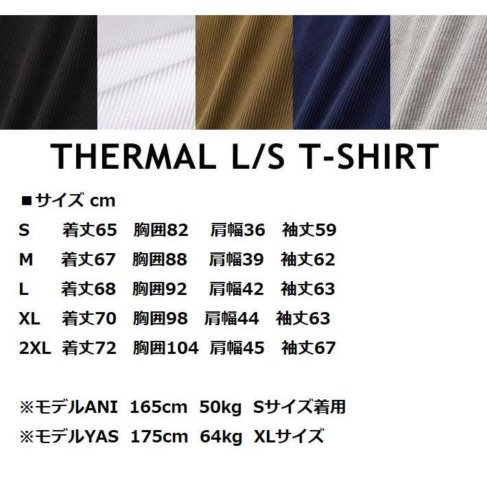 AVIREX サーマル ロンT 長袖シャツ メンズ THERMAL V-NECK CREW-NECK