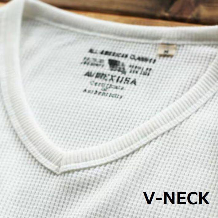 AVIREX サーマル ロンT 長袖シャツ メンズ THERMAL V-NECK CREW-NECK