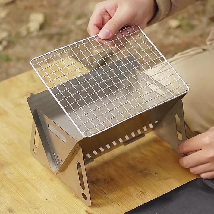 爆買】バーベキューコンロ 一人用 簡易式 焚き火台 グリル LTG