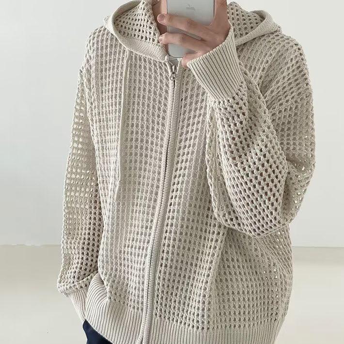 おしゃれ】シースルー メッシュ パーカー メンズ レディース ジップ 