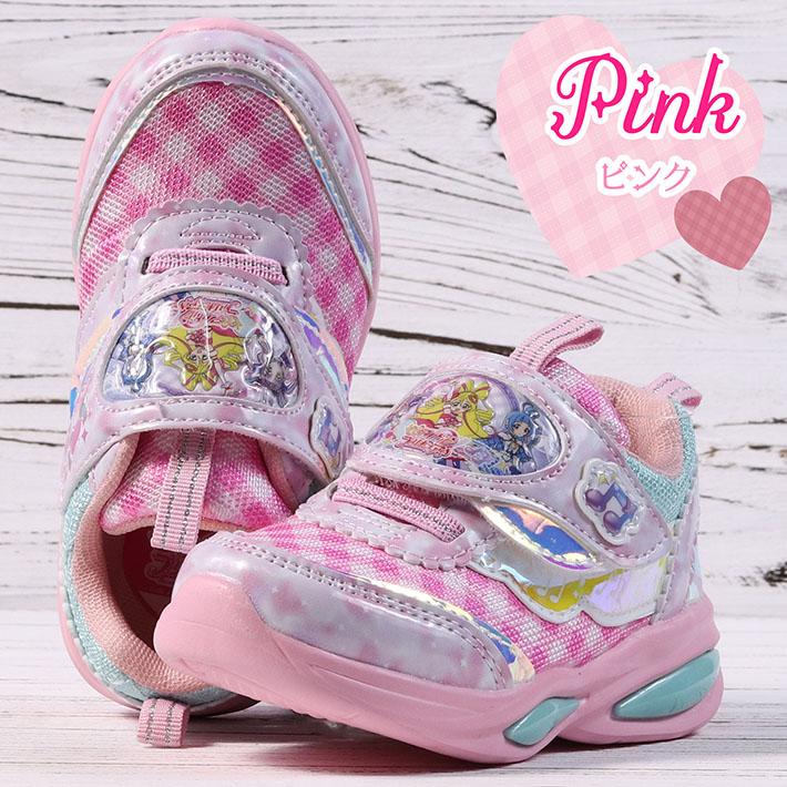 【　　　　円】美品　元箱有　数回使用　ＨＵＧっとプリキュア　光る靴　１５㎝　送料込 名探偵プリキュア 光る靴 プリキュア スニーカー 靴 名探偵 光る