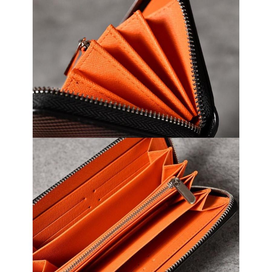 財布 メンズ 長財布 カーボン レザー 革 本革 牛革 NEK ☆REVM 7987668