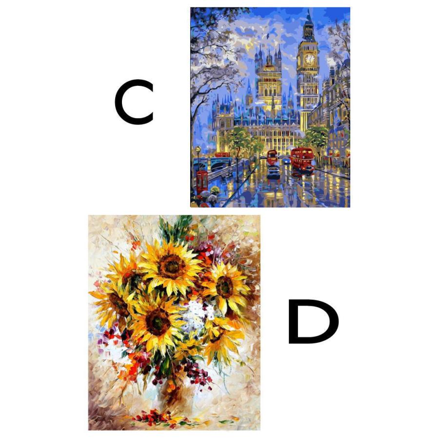 diy数字油絵 数字油絵 DIY 大人の塗り絵 子供の塗り絵 夏休みの宿題 インテリア