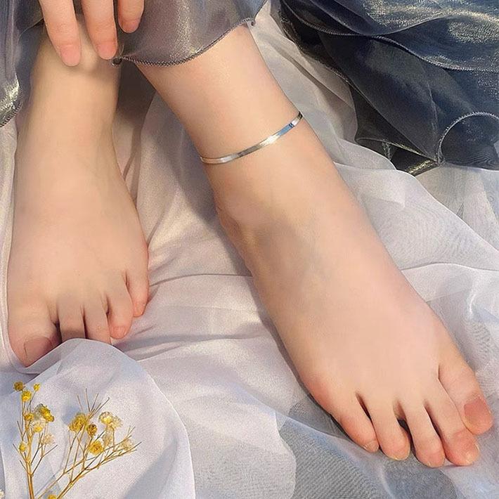 アンクレット メンズ レディース つけっぱなし アンクルカフ ワイヤーパーツ a0112 Sv シルバー 雑貨 おしゃれ かわいい 人気 全日本送料無料