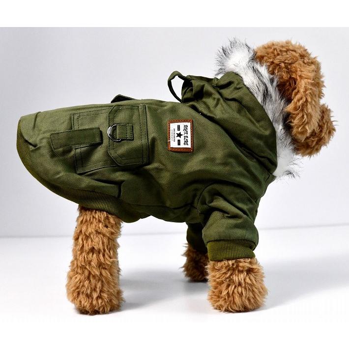 ミリタリー 犬 服 ドッグウェア ジャケット パーカー ミリタリー NEK ★REVG 7988049 ボア 暖かい 冬 冬服 アウター 男の子 女の子 プレゼント |  | 12