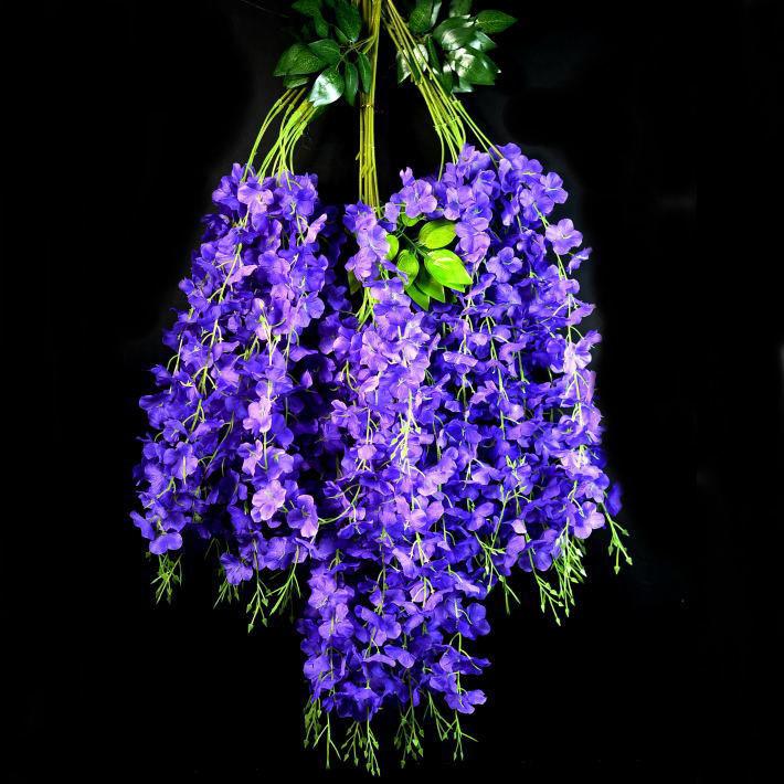12本入り 送料無料 藤の花 魔除け 造花 フェイクフラワー 鬼が嫌う 誕生日 お祝い プレゼント 飾り付け インテリア 花飾り 吊り下げ 人工観葉植物 Hype 通販 Yahoo ショッピング