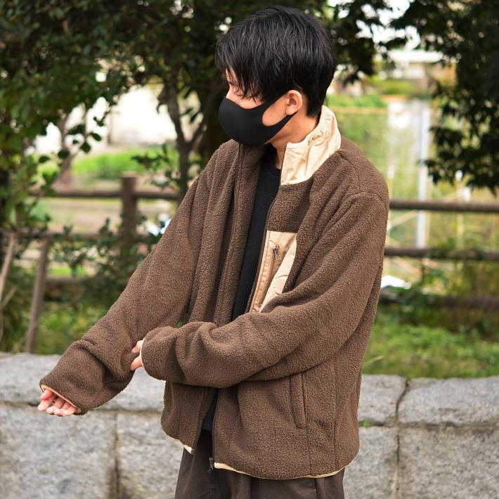 送料無料 ボア ジャケット メンズ ムートン アウター ブルゾン ジャンパー おしゃれ 秋冬 超暖 裏ボア フリース もこもこ ふわふわ 840h114 Hype 通販 Yahoo ショッピング