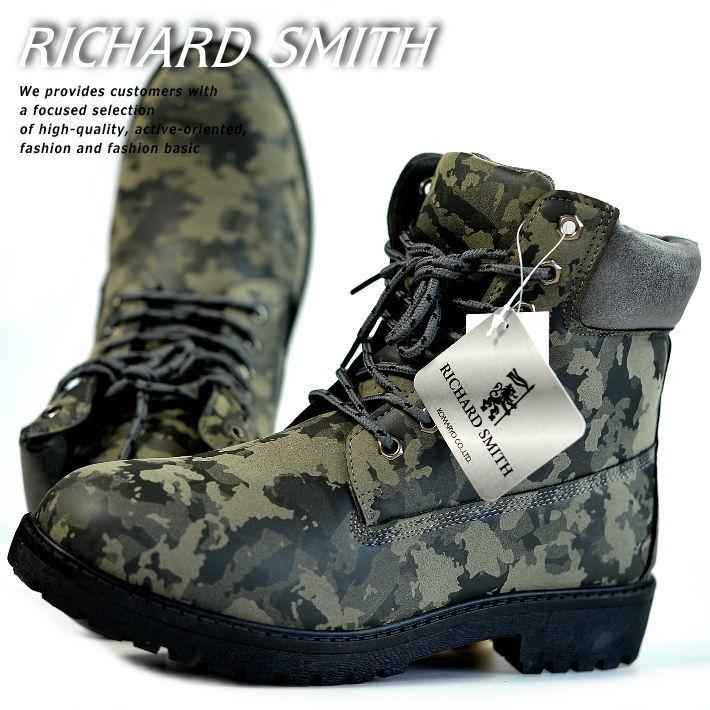 訳あり アウトレット ブーツ メンズ イエローブーツ ワークブーツ Richard Smith 6インチ 4cm防水 靴 シューズ Rs3159 カモフラージュ 迷彩 Hype 通販 Yahoo ショッピング