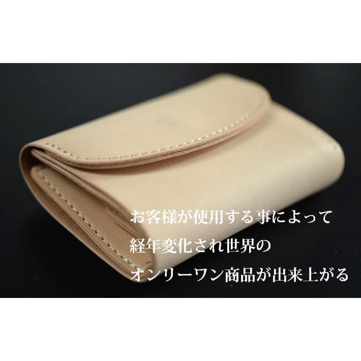短財布 財布 ミニ財布 メンズ レディース 本革 レザー 日本製  送料無料 無地 ヌメ革 総革 サステナビリティ 染め加工無し AA-019 プレゼント ギフト 短財布 財布 ミニ財布 メンズ レディース 本革 レザー 日本製 職人技