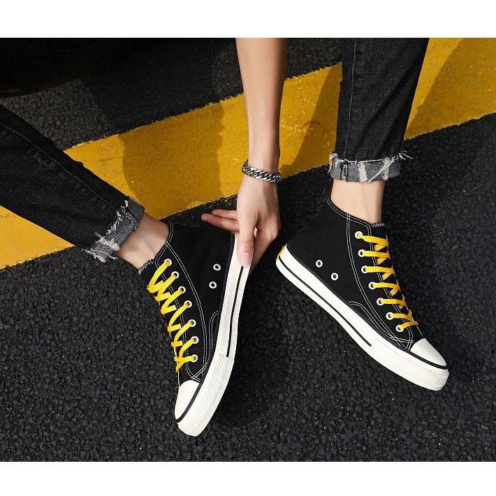 ハイカット スニーカー メンズ クラッシュ加工 Vintage こなれ感 シューズ 靴 メンズ 送料無料 Ali ブラック 黒 プレゼント ギフト Hype 通販 Yahoo ショッピング