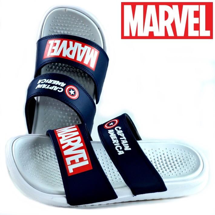 マーベル Marvel サンダル メンズ 靴 シャワーサンダル ディズニー Disney キャプテンアメリカ アベンジャーズ Y Ko 3005 ホワイト ネイビー 白 紺 Hype 通販 Yahoo ショッピング