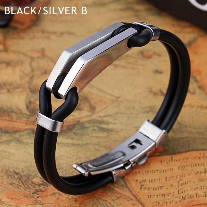 ブレスレット バングル メンズ レディース 送料無料 つけっぱなし可能 アクセサリー プレゼント ワイヤー ラバー ステンレス Mb Hype 通販 Yahoo ショッピング