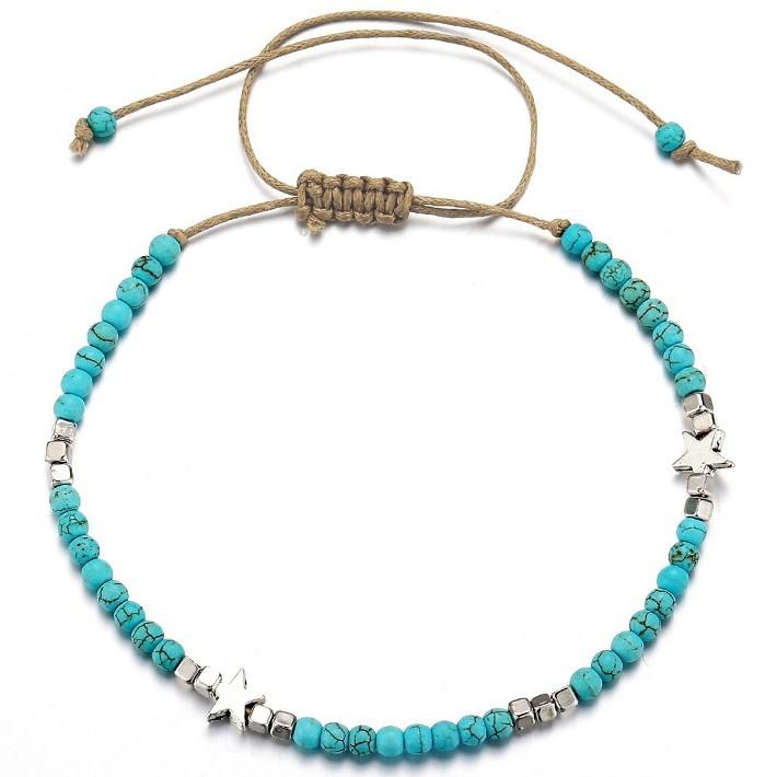 アンクレット レディース 手作り 送料無料 トルコ石 つけっぱなし お守り アンク アクセサリー 巾着付き プレゼント Mb Ali ターコイズ Hype 通販 Yahoo ショッピング