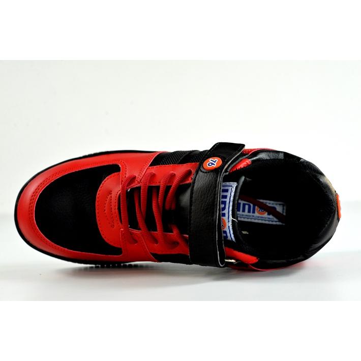 安全靴 ブラック/レッド ダイヤル式 マンダム MANDOM 767 メンズ セーフティーシューズ 安全靴 小さい