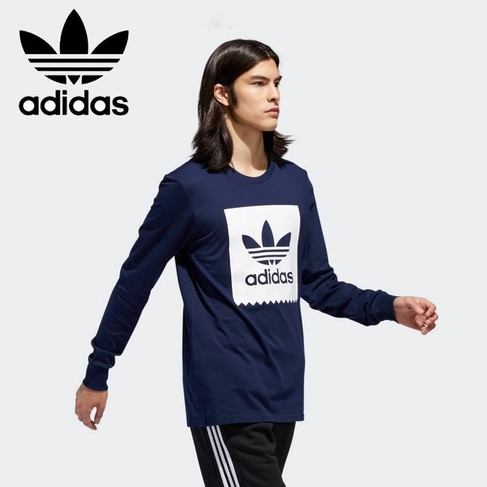 Adidas アディダス ロンt メンズ オリジナルズ 長袖 Tシャツ Usa直輸入 ネイビー 紺 Dh38h85 2 プレゼント ギフト Hype 通販 Yahoo ショッピング