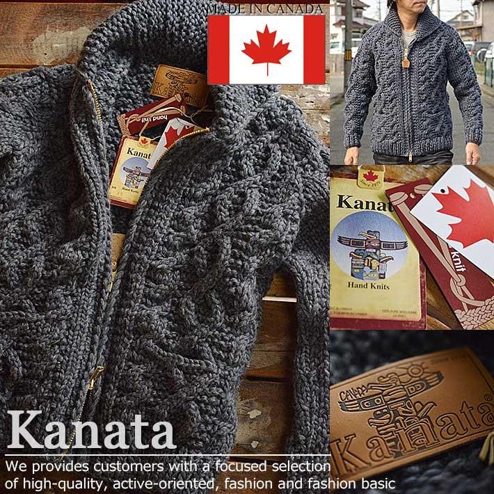 Kanata カナタ カナダ製 手編み カウチンセーター セーター メンズ レディース ジャケッ カウチン Vintage Navy メーカー正規代理店 Hype 通販 Yahoo ショッピング
