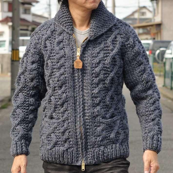 Kanata カナタ カナダ製 手編み カウチンセーター セーター メンズ レディース ジャケッ カウチン Vintage Navy メーカー正規代理店 Hype 通販 Yahoo ショッピング