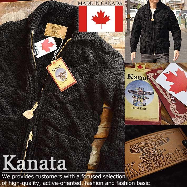 Kanata カナタ カナダ製 手編み カウチンセーター セーター メンズ レディース カウチン Black メーカー正規代理店 プレゼント ギフト Hype 通販 Yahoo ショッピング
