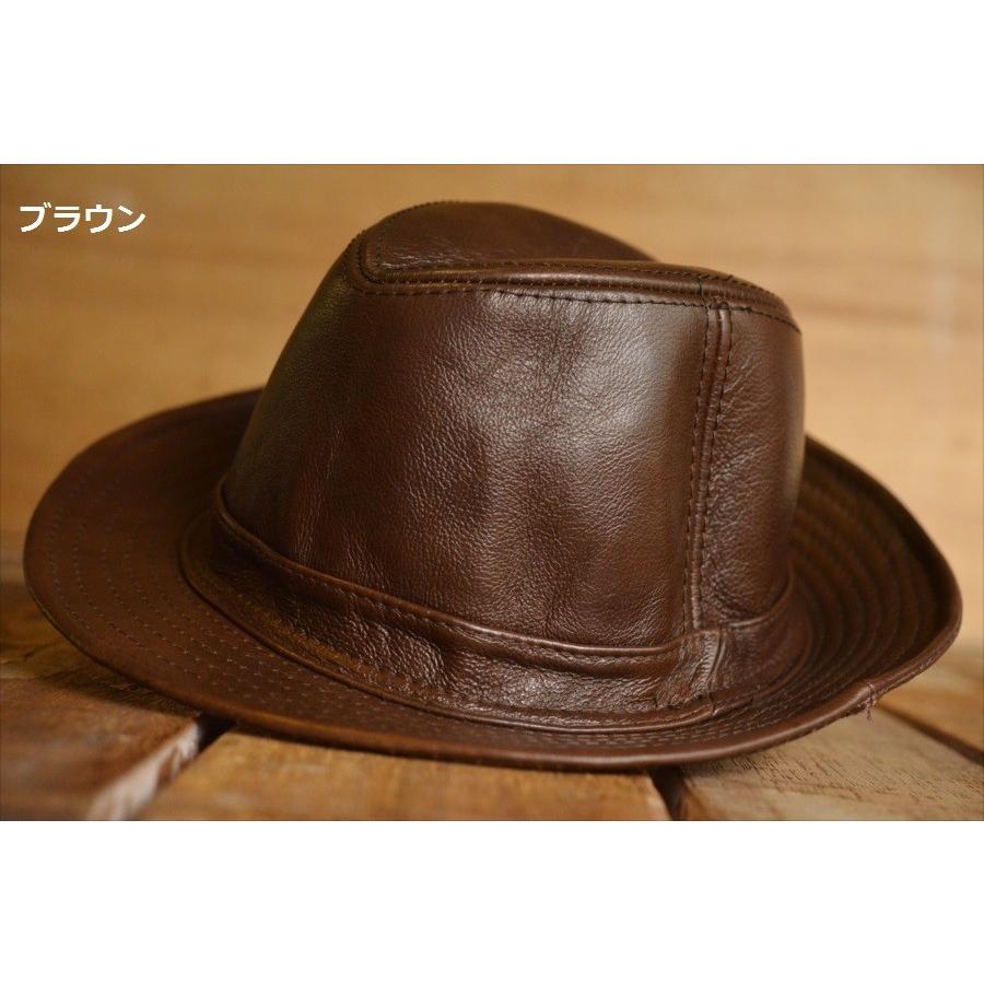 本革 レザー 中折れハット ハット 帽子 メンズ 大きいサイズ 7996231