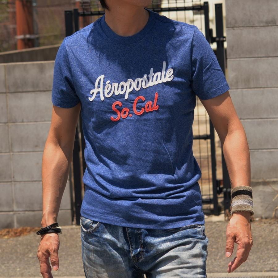 USA購入 エアロポステール Tシャツ アップリケ刺繍 メンズ AEROPOSTALE 
