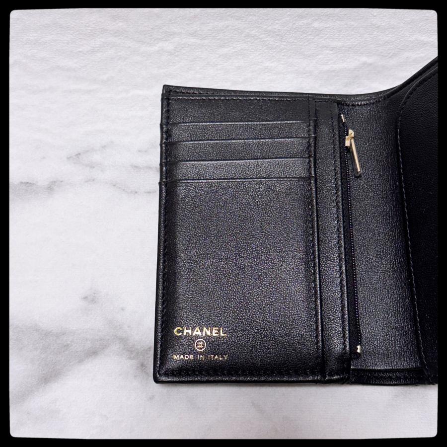 シャネル【新品】 パスポートケース パスポートカバー ラムスキン 激