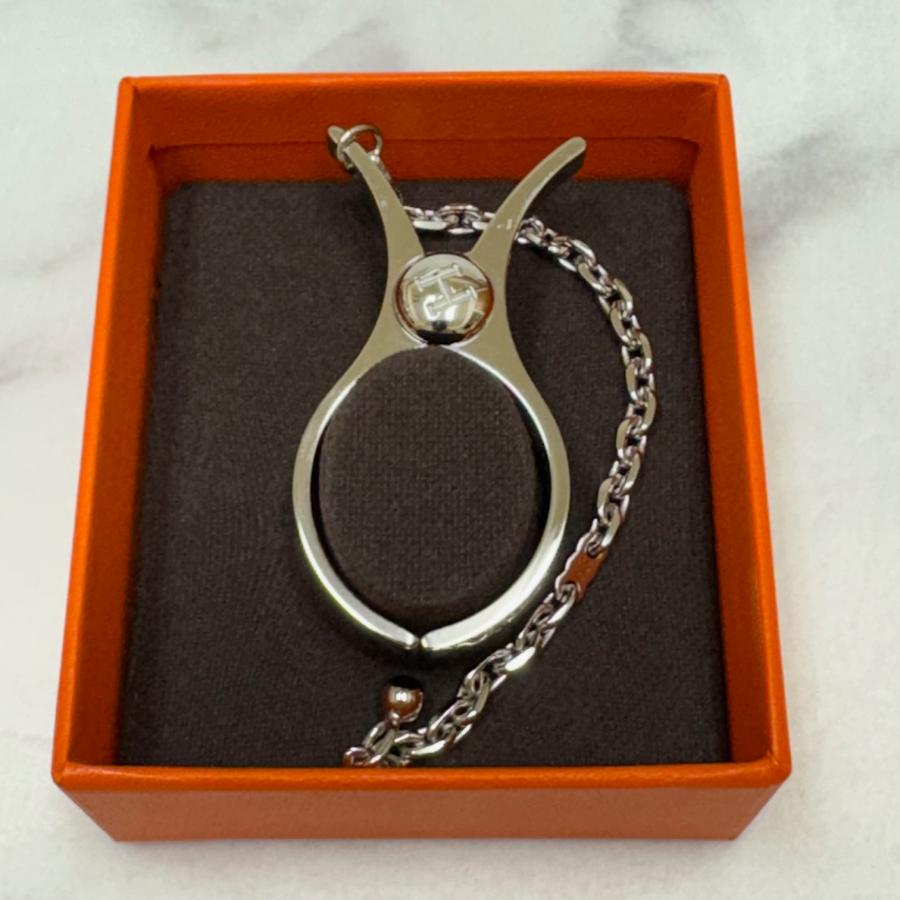 HERMES　グローブホルダー　シルバー HERMES エルメス グローブホルダー 手袋ホルダー フィルー