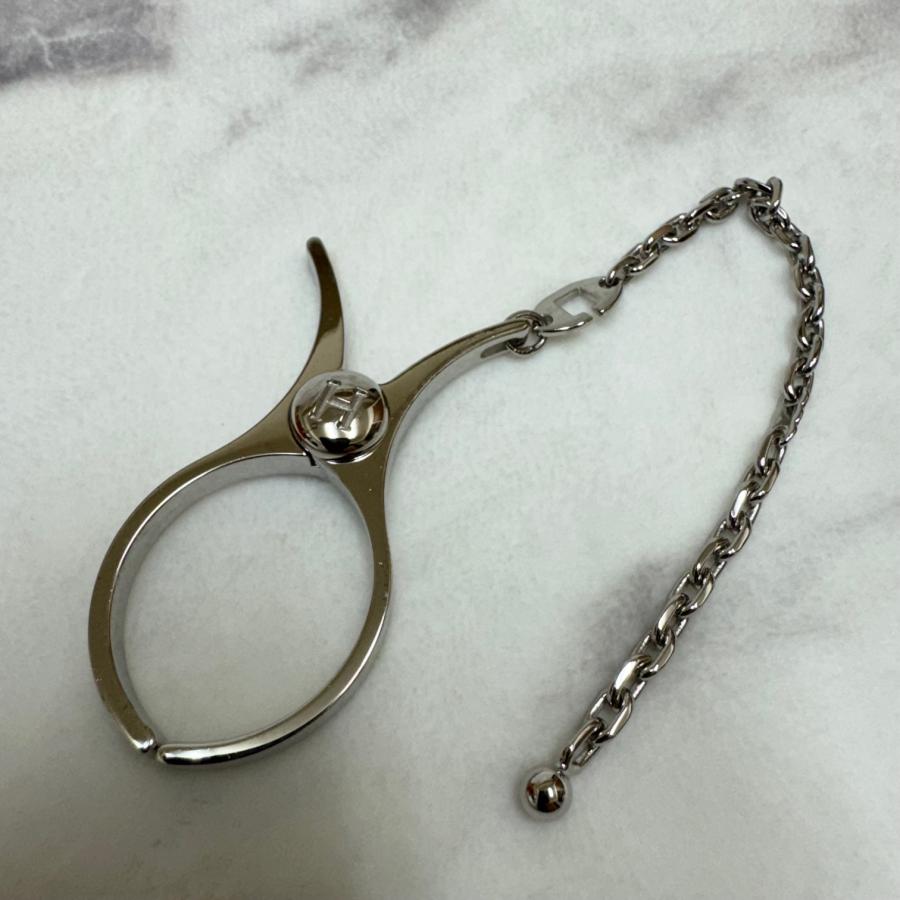 HERMES エルメス グローブホルダー 手袋ホルダー シルバー