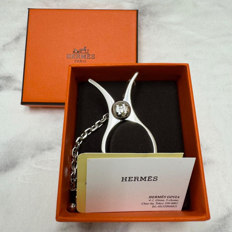 HERMES エルメス グローブホルダー シルバー HERMES エルメス グローブホルダー 手袋ホルダー シルバー